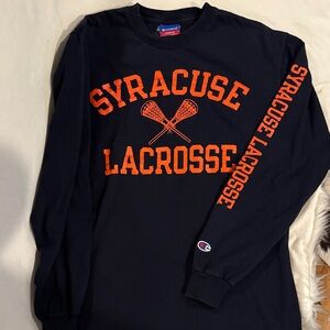 Champion Black Syracuse Lacrosse Long Sleeve Tee